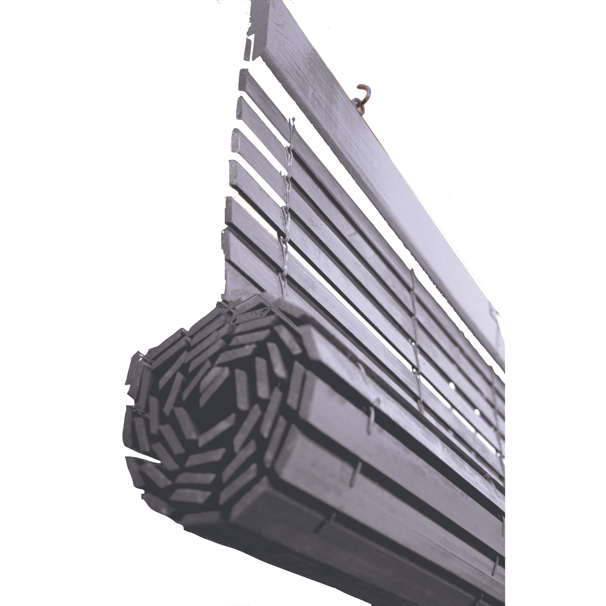 Wooden Pergola Blind - Gray