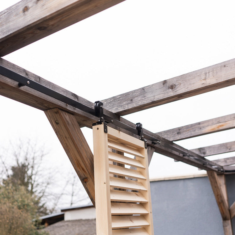 Track System for Sliding Privacy Screens