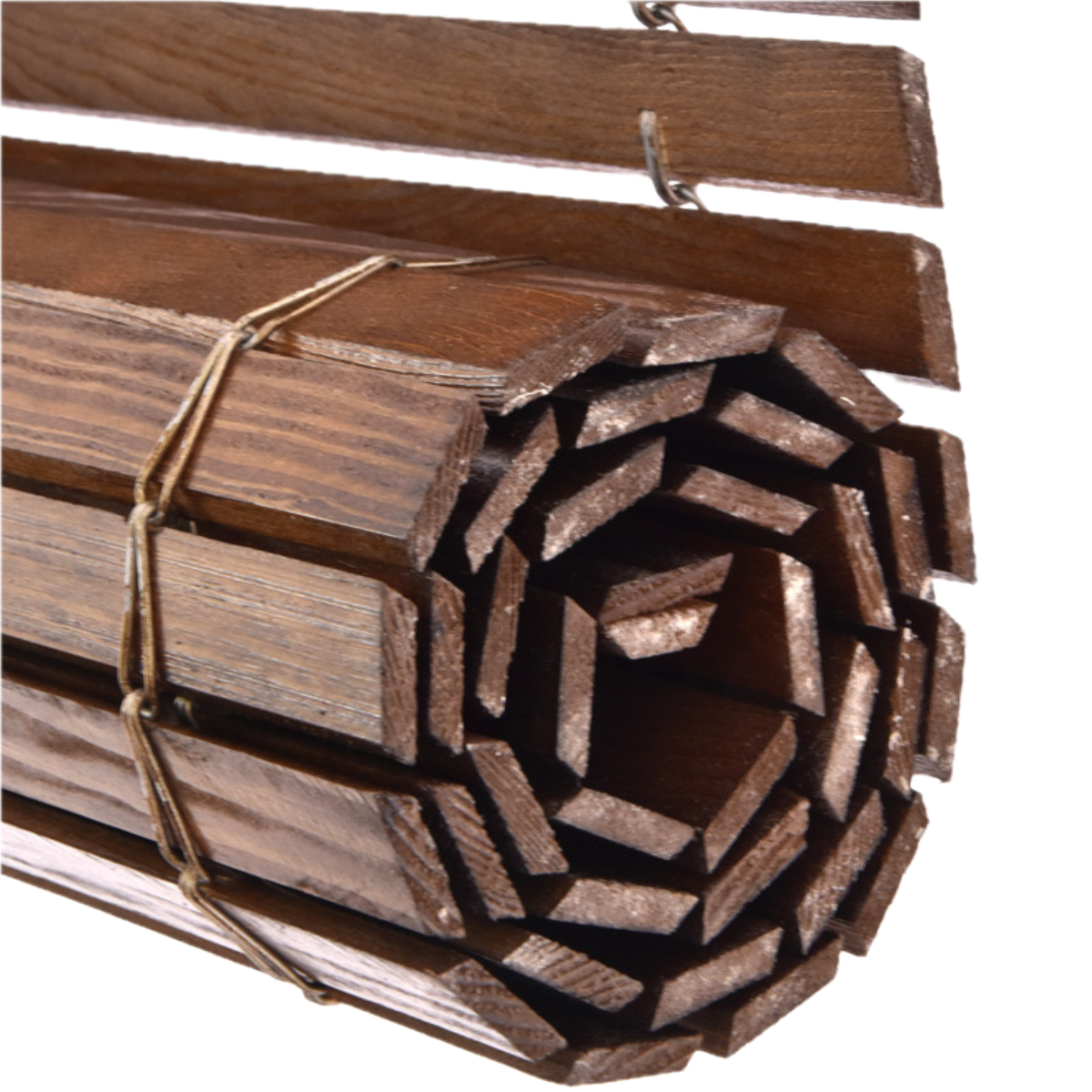 Wooden Pergola Blind - Brown