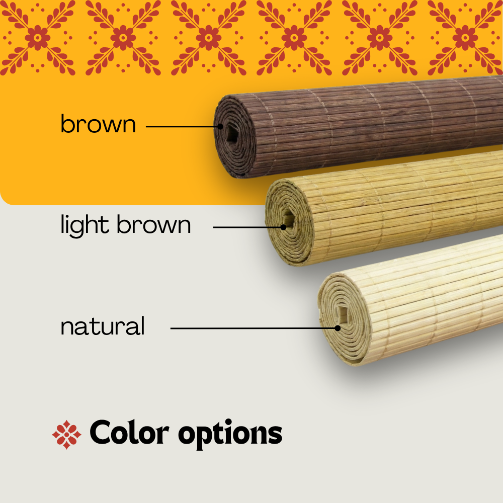 Bamboo Blackout Blind with Hidden Mechanism - Brown