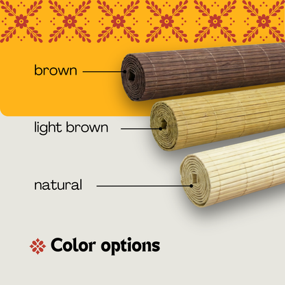 Bamboo Blackout Blind with Hidden Mechanism - Brown